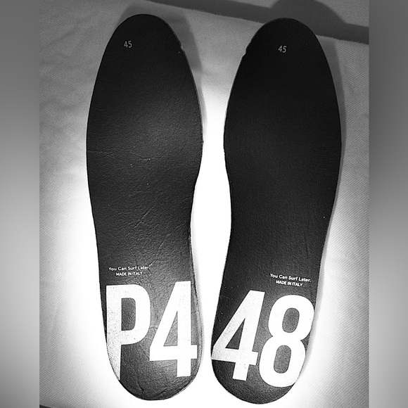 MENS P448 "Sohoer" calf leather low-top sneakers - Picture 14 of 16